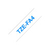 Brother TZe-FA4 - Tejido - azul sobre blanco - Rollo (1,8 cm x 3 m) 1