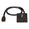 StarTech.com Multiplicador de Vídeo HDMI de 2 Puertos - Splitter HDMI