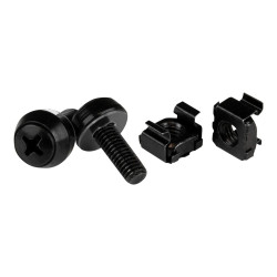 Startech Paquete de 100 Tornillos y Tuercas Enjauladas Cage Nuts M6x12