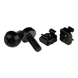 Paquete 50 Tornillos Y Tuercas Enjauladas Cage Nuts M6 Negro | APLIUM