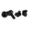 Paquete 50 Tornillos Y Tuercas Enjauladas Cage Nuts M6 Negro | APLIUM
