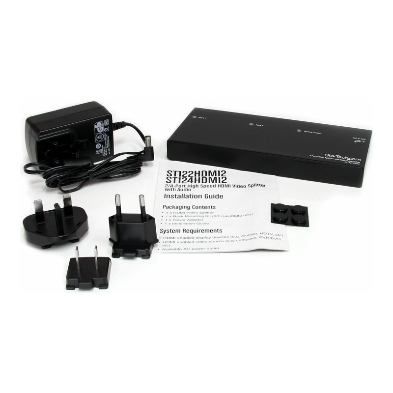 StarTech.com Multiplicador HDMI de 2 puertos y amplificador de señal -