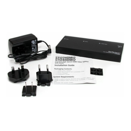 StarTech.com Multiplicador HDMI de 2 puertos y amplificador de señal -