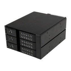StarTech.com Rack Móvil Backplane con 3 Bahías Hot Swap de 3,5" Pulgad
