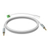 Cable de 10 m 3.5mm Minijack - conectores chapados en oro - doble aisl