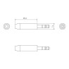 Cable de 10 m 3.5mm Minijack - conectores chapados en oro - doble aisl