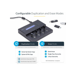 StarTech.com Clonador y Borrador Autónomo de Unidades de Memoria Flash
