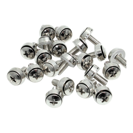 Startech Paquete de 100 Tornillos M6x12mm para Armarios Rack - Juego d