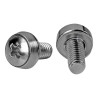 Startech Paquete de 100 Tornillos M6x12mm para Armarios Rack - Juego d