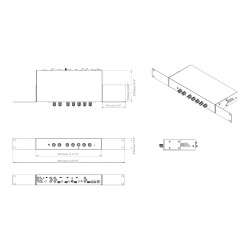 Amplificador de audio de baja impedancia - 2 x 50w (RMS a 8 ohmios) -