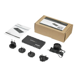 StarTech.com Splitter HDMI de 2 Puertos - 4K 60Hz con Escalador Incorp