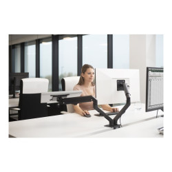 Montura de brazo para escritorio de monitor - se adapta a dos pantalla