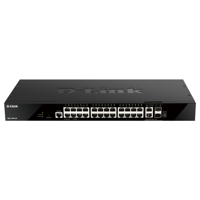 24 ports GE+2 10GE ports+2 SFP+Smar