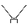 Logitech TV Mount For Video Bars - Montura para cámara - montaje debaj