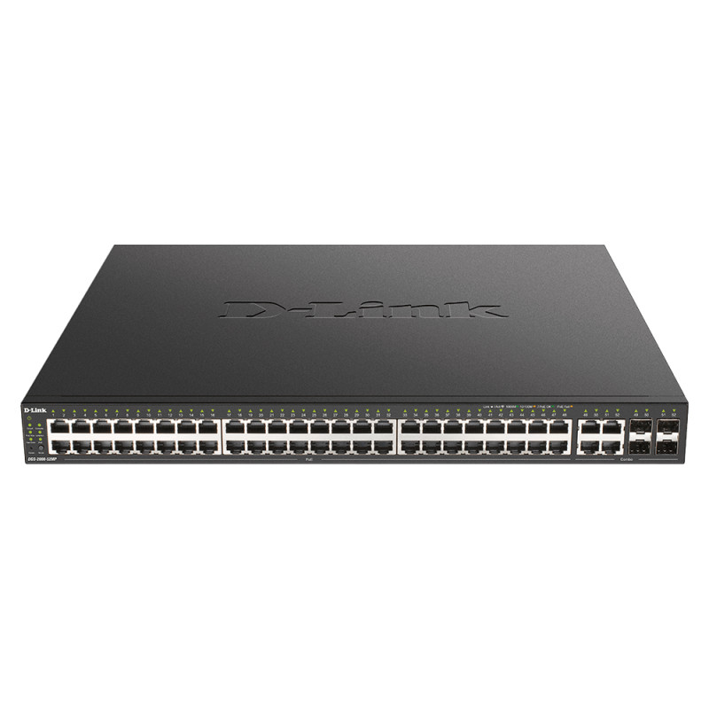 48-Port Gigabit PoE Managed Switch+4 Com