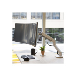 Hx Desk Monitor Arm With Hd Pivot White | APLIUM