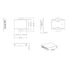 Receptor HDMI y USB sobre IP - solo receptor, el transmisor debe compr