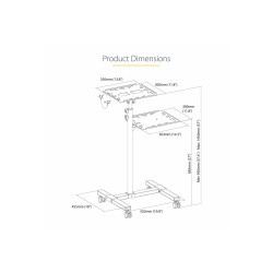 StarTech.com Soporte Móvil para Proyector y Ordenador Portátil - Carri