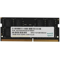 Memoria RAM Apacer ES.16G21.PSH 16GB/ DDR4/ 3200MHz/ 1.2V/ CL22/ SODIM