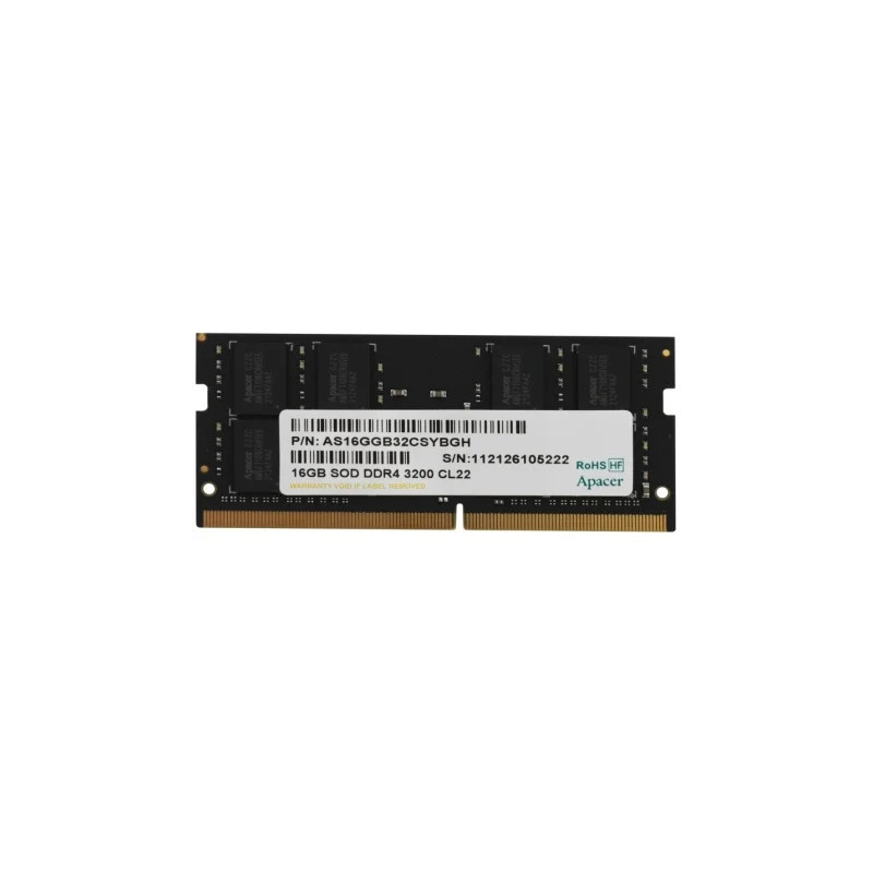 Memoria RAM Apacer ES.16G21.PSH 16GB/ DDR4/ 3200MHz/ 1.2V/ CL22/ SODIM