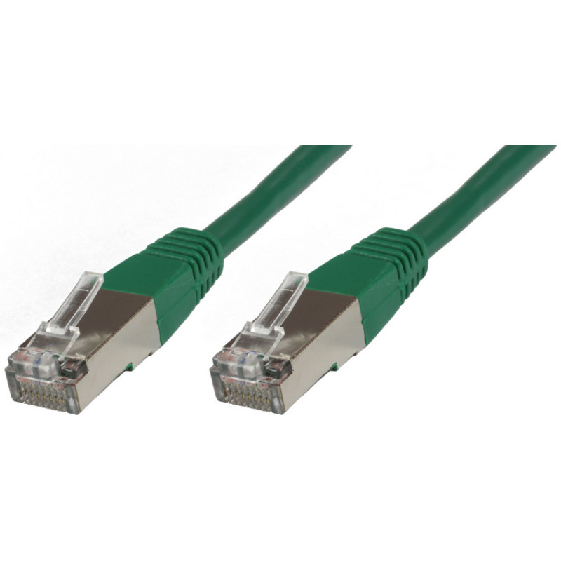 F/UTP CAT6 0.25m Green LSZH