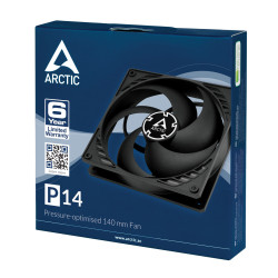 Ventilador Arctic P14/ 14cm/ Negro