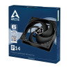 Ventilador Arctic P14/ 14cm/ Negro