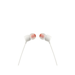 Auriculares Intrauditivos JBL Tune 110/ con Micrófono/ Jack 3.5/ Blanc