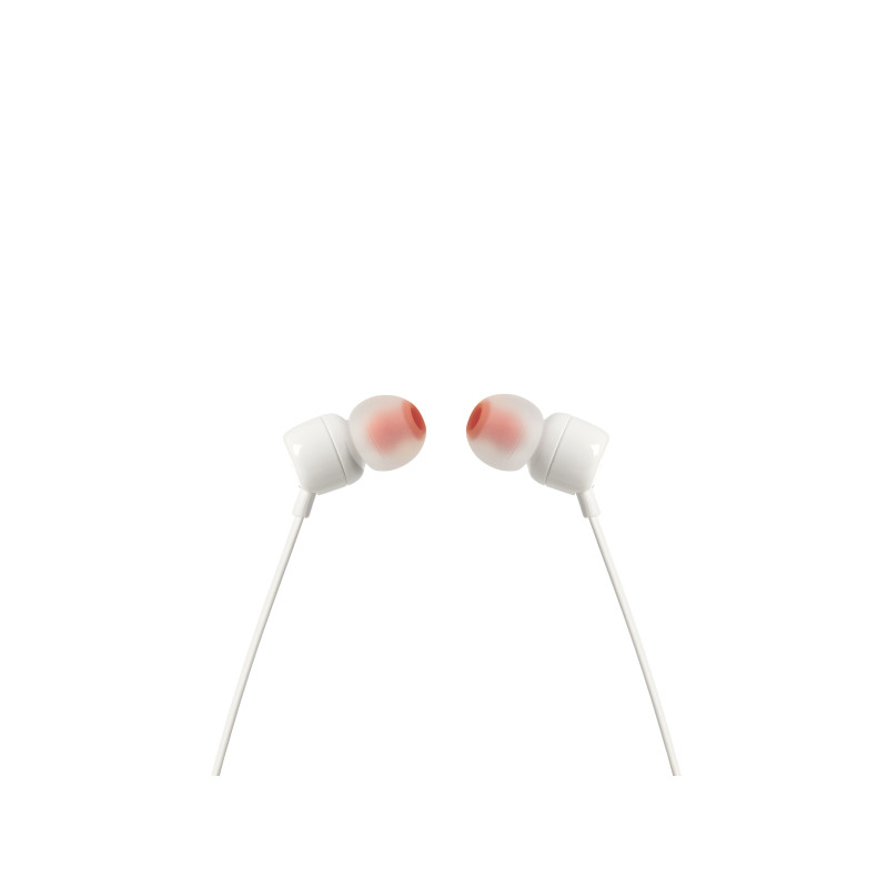 Auriculares Intrauditivos JBL Tune 110/ con Micrófono/ Jack 3.5/ Blanc