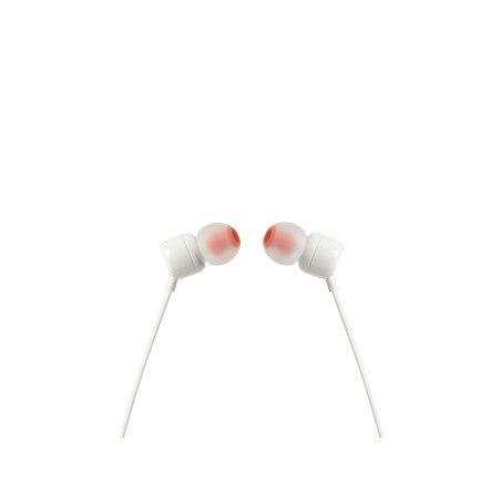 Auriculares Intrauditivos JBL Tune 110/ con Micrófono/ Jack 3.5/ Blanc