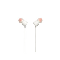 Auriculares Intrauditivos JBL Tune 110/ con Micrófono/ Jack 3.5/ Blanc