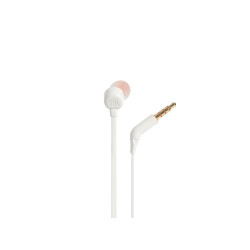 Auriculares Intrauditivos JBL Tune 110/ con Micrófono/ Jack 3.5/ Blanc