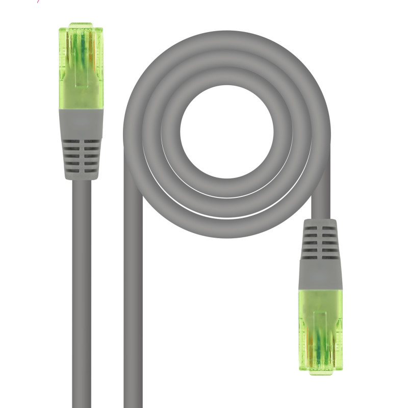 Cable de Red RJ45 UTP Nanocable 10.20.1405 Cat.6/ 5m/ Gris