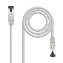 Cable de Red RJ45 SSTP Nanocable 10.20.2015 Cat.8.1/ 15m/ Gris