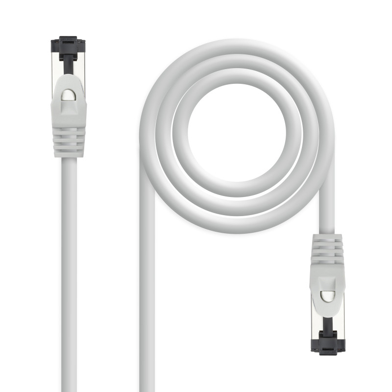 Cable de Red RJ45 SSTP Nanocable 10.20.2015 Cat.8.1/ 15m/ Gris