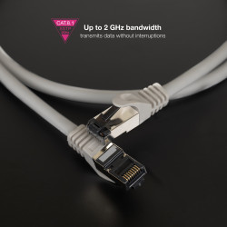 Cable de Red RJ45 SSTP Nanocable 10.20.2015 Cat.8.1/ 15m/ Gris