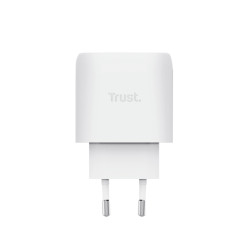 Cargador de Pared GaN Trust Maxo 45W/ 1xUSB Tipo-C/ Incluye Cable USB