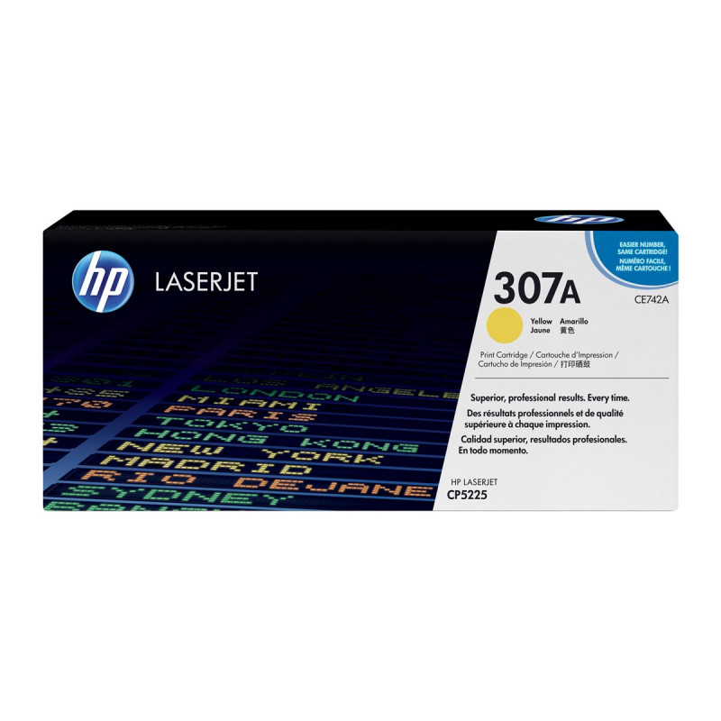 Toner Cartridge 307A Yellow CE742A HP Color LaserJet | APLIUM