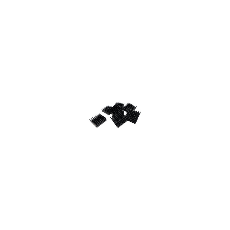 Heatsink For M.2 SSD Module 14X14MM Black Selfadhesive 8 Pcs | APLIUM