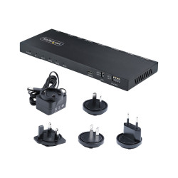 StarTech.com Splitter HDMI de 4 Puertos, 4K 60Hz, Escalador Incorporad