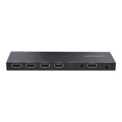 StarTech.com Splitter HDMI de 4 Puertos, 4K 60Hz, Escalador Incorporad