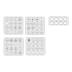 Módulo de control de placa frontal AV modular - 8 botones - aprende có