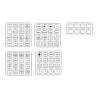 Módulo de control de placa frontal AV modular - 8 botones - aprende có