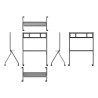 Synetech ST41B - Carrito - para soporte de visor