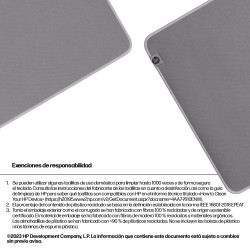 HP 205 - Alfombrilla de ratón - desinfectable - gris
