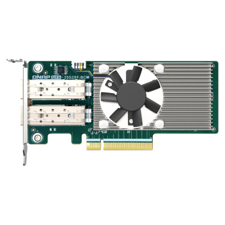 QNAP QXG-25G2SF-BCM - Adaptador de red - PCIe 4.0 x8 perfil bajo - 25