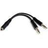 Headset Splitter 4 Pin to 2x 3 Position