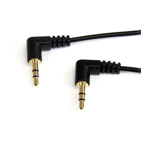 1ft 3.5mm Right Angle Stereo Audio Cable