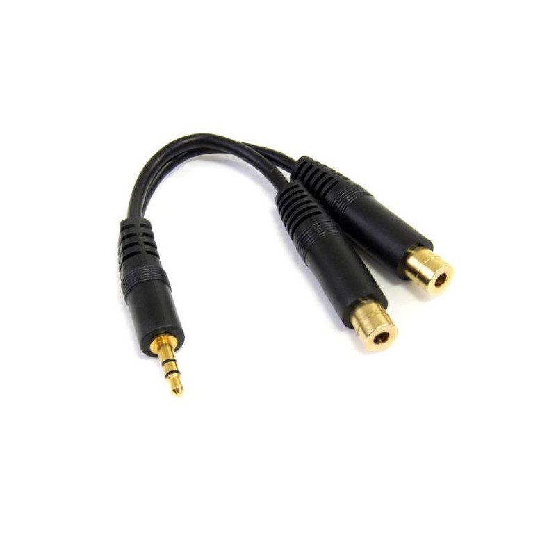 6p Stereo Splitter Cable 3.5 to 2x 3.5mm
