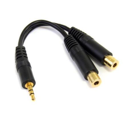 6p Stereo Splitter Cable 3.5 to 2x 3.5mm